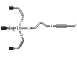 aFe 23-24 Toyota GR Corolla L3 1.6L (t) Gemini XV 3in to 2-1/2in Cat Back Exhaust w/ Black Tips - Image 3