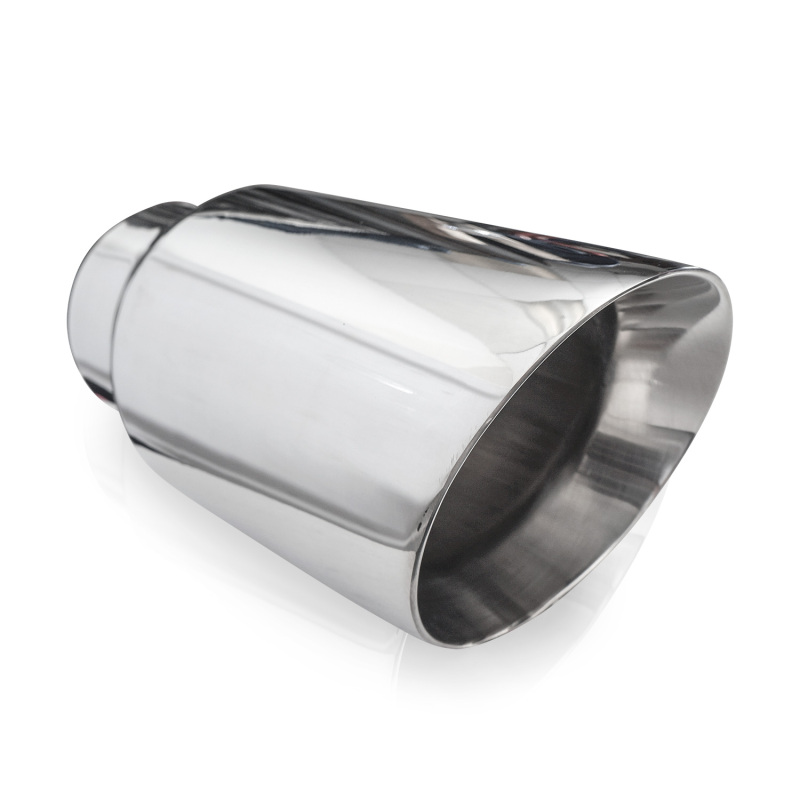 Stainless Works Conical Double Wall Slash Cut Exhaust Tip - 4in Body 3in Inlet - Image 5