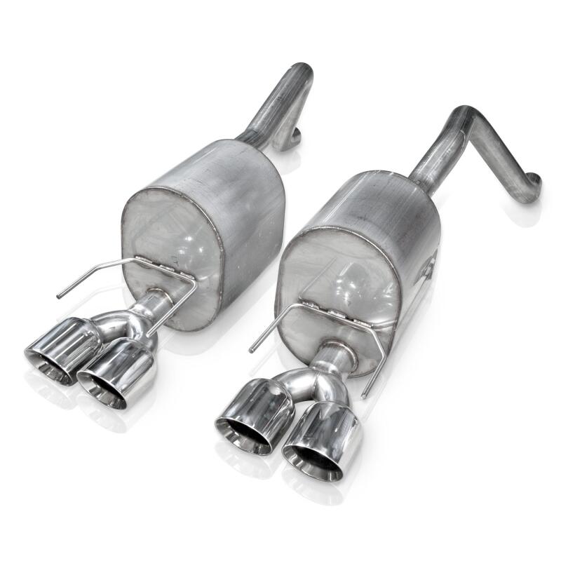 Stainless Works 2009-13 C6 Corvette Axleback 2-1/2in Dual Chambered Turbo Mufflers Quad 4in Tips - Image 3