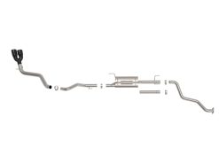 aFe 24-25 Toyota Tacoma L4-2.4L (t) Vulcan Series 2.5in to 3in Cat-Back w/ Black Tip - Image 3