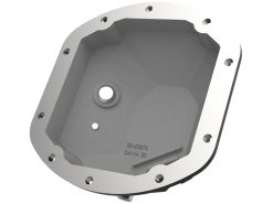 aFe 97-18 Jeep Wrangler TJ/JK Dana 30 Street Series Diff Cover w/ Machined Fins & Gear Oil - Black - Image 3