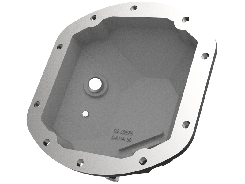 aFe 97-18 Jeep Wrangler TJ/JK Dana 30 Street Series Diff Cover w/ Machined Fins & Gear Oil - Black - Image 3