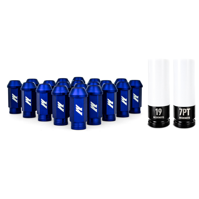 Mishimoto Aluminum Locking Lug Nuts 1/2 X 20 23pc Set Blue - Image 2