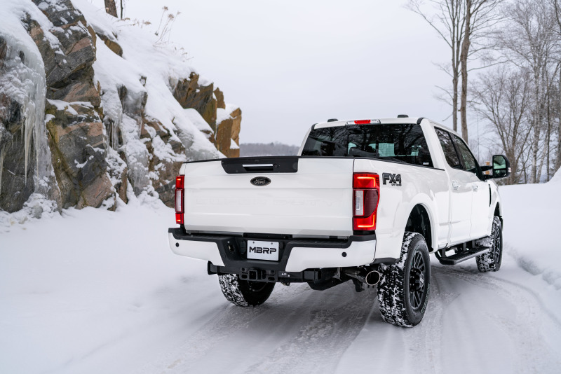 MBRP 2017+ Ford F-250/350 6.2L/7.3L Crew Cab Cat Back 4 Single Side - Image 7