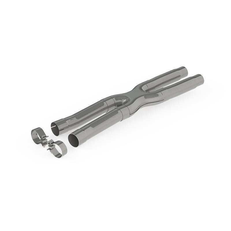 MBRP 15-19 Ford Mustang GT 2.5in Resonator Delete X-Pipe - T409 - Image 3