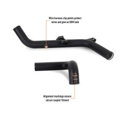Mishimoto 21+ Bronco 2.7L Intercooler Pipe Kit Micro Wrinkle Black - Image 7
