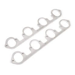 Stainless Works Big Block Ford Flat Tall Oval Port Header 304SS Exhaust Flanges 2-1/4in Primaries - Image 3