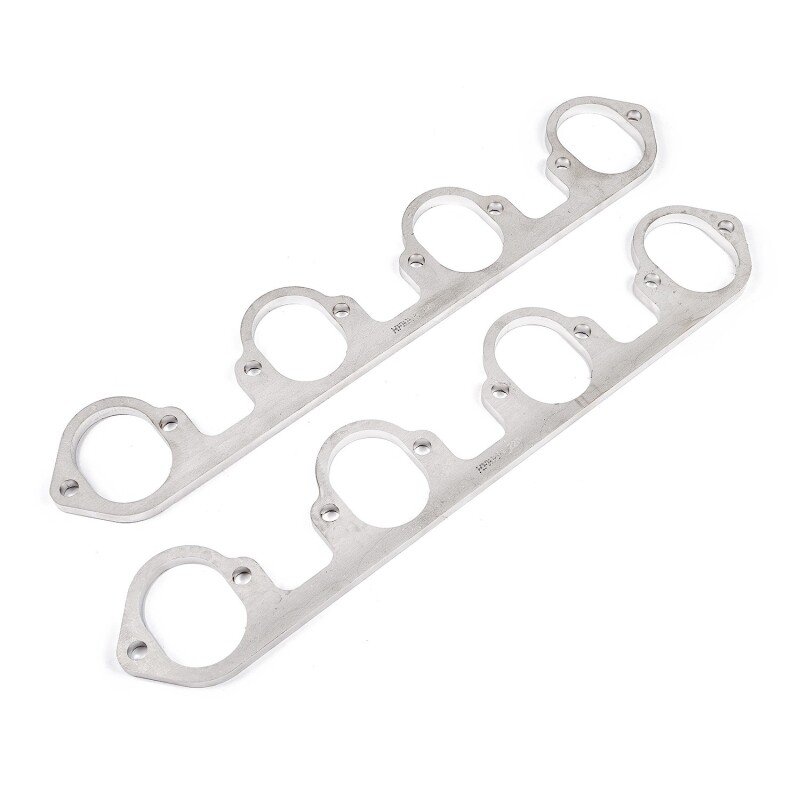Stainless Works Big Block Ford Flat Tall Oval Port Header 304SS Exhaust Flanges 2-1/4in Primaries - Image 3