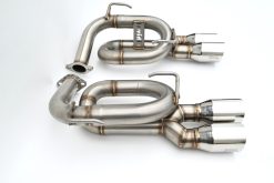 Alternative view of Invidia 22+ Subaru WRX Twin Loop 3.5in. Single Layer S.S Tip Axle-Back Exhaust