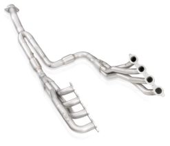 Alternative view of Stainless Works 2020-21 Silverado HD 6.6L 1-7/8in Long Tube Header Kit Factory Connect