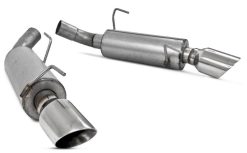 MBRP 05-10 Ford Mustang GT 5.0/Shelby GT500 Dual Mufflers Axle Back Split Rear AL - Image 3