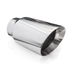 Alternative view of Stainless Works Conical Double Wall Slash Cut Exhaust Tip - 4in Body 3in Inlet