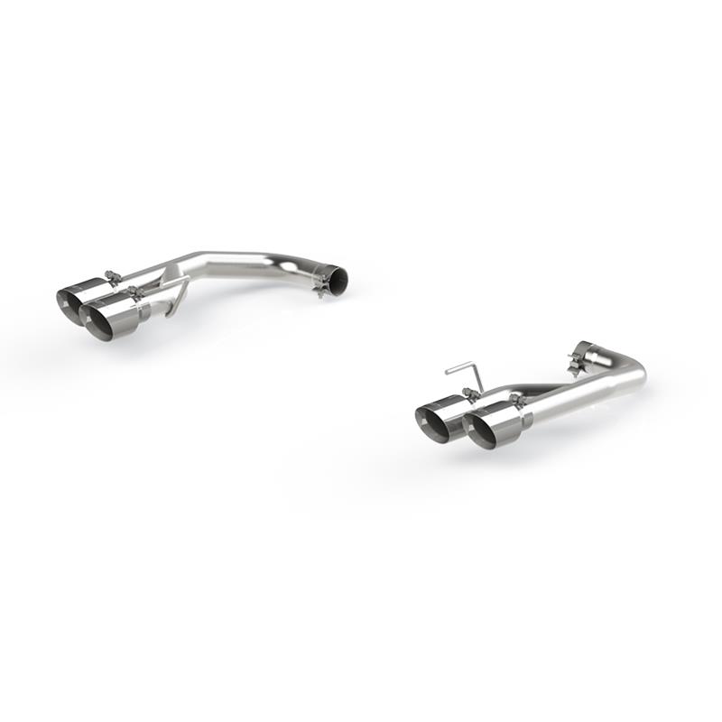 MBRP 18-20 Ford Mustang GT 2.5in T304 Non Active Dual Axle Back Exhaust System - 4in Dual Wall Tips - Image 3
