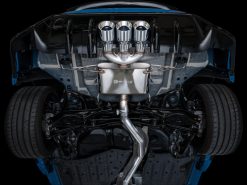 Alternative view of AWE Tuning 2023 Honda Civic Type R FL5 Touring Edition Exhaust w/ Triple Chrome Silver Tips