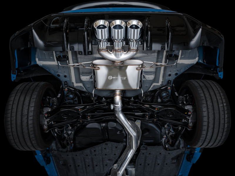 AWE Tuning 2023 Honda Civic Type R FL5 Touring Edition Exhaust w/ Triple Chrome Silver Tips - Image 2