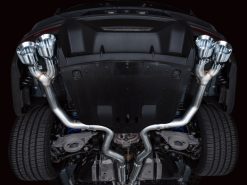 AWE 2024 Ford Mustang Dark Horse S650 RWD Track Edition Catback Exhaust w/ Quad Chrome Silver Tips - Image 14