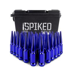 Mishimoto Mishimoto Steel Spiked Lug Nuts M14 x 1.5 32pc Set Blue - Image 4