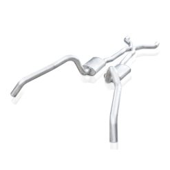 Stainless Works 62-67 Chevy Nova 3in Catback w/ X-Pipe Turbo Chambered Mufflers 3in Cores - Image 5