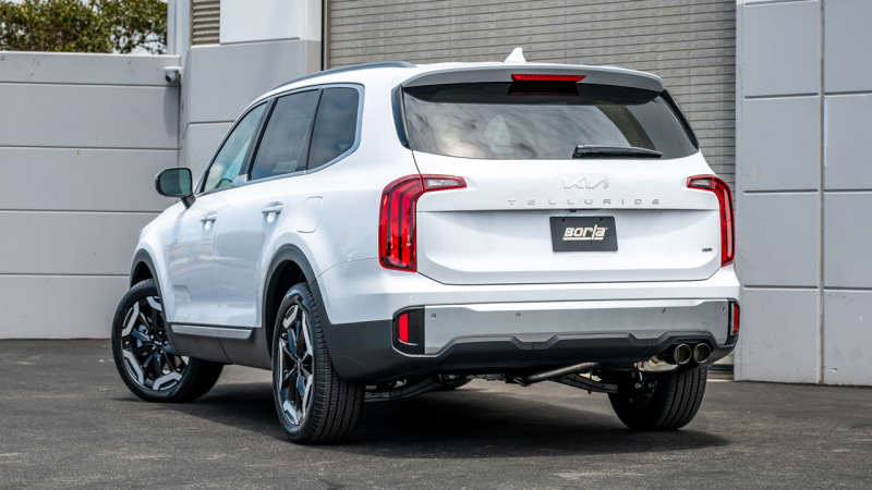 Borla 20-22 Hyundai Palisade/2023 Kia Telluride 3.8L V6 S-Type Axle-Back Exhaust w/ Black Chrome Tip - Image 4