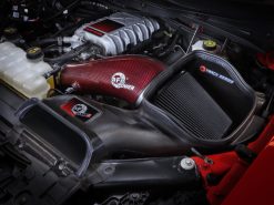 aFe 23-24 Ford F150 Raptor R Supercharged Red Carbon Track Series Air Intake w/ P5R Filter (MOQ 24) - Image 9