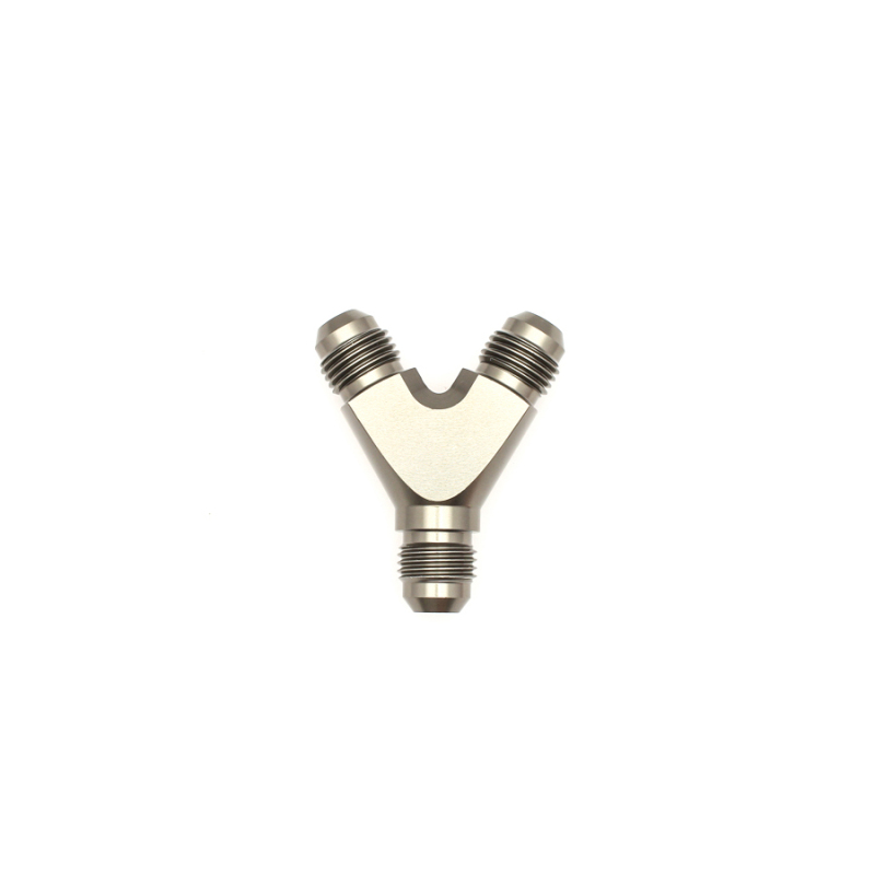 DeatschWerks 6AN Male Flare + 6AN Male Flare to 6AN Male Flare Y Block Fitting - Image 2