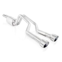 Alternative view of Stainless Works 2006-09 Trailblazer SS 6.0L 2-1/2in S-Tube Exhaust Y-Pipe Center Bumper Exit