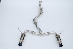 Invidia 2022+ Subaru WRX N1 Twin Outlet Single Layer Tip Cat-Back Exhaust - Image 3