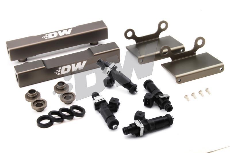 DeatschWerks 04-06 Subaru STI/LGT Side Feed to Top Feed Fuel Rail Conv Kit w/ 2200cc Injectors - Image 2