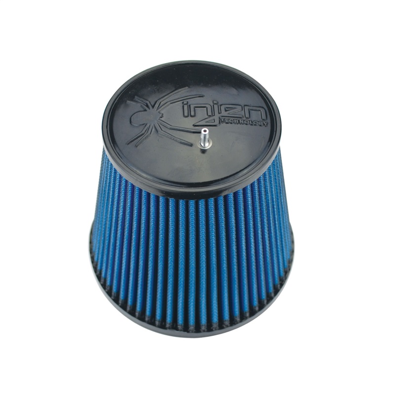 Injen NanoWeb Dry Air Filter 4.0 Flange w/ShurLok / 5.63 Base OD /6.0 Tall /4.0 Top w/Barb Fitting - Image 3