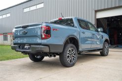 Alternative view of Corsa 2024-2025 Ford Ranger 3in Cat-Back Exhaust 4in Polished Pro-Series Slash Cut Twin Tip