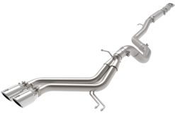 Alternative view of aFe Takeda 2-1/2in to 3in SS-304 Cat-Back Exhaust w/ Polished Tips 13-17 Hyundai Veloster L4-1.6L