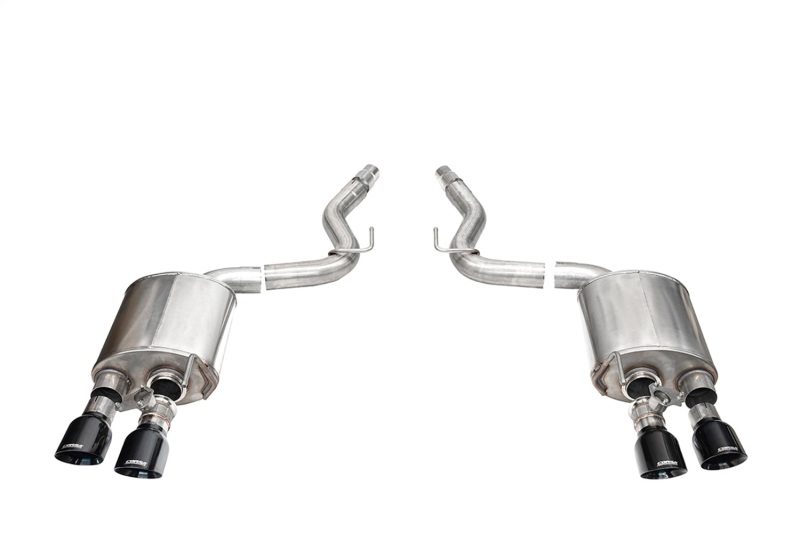 Corsa 2024 Ford Mustang Dark Horse 5.0L 3in Dual Rear Axle-Back w/Twin 4.5in Black PVD SlashTips