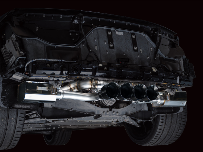 AWE 2023 C8 Corvette Z06 SwitchPath Cat-Back Exhaust - Diamond Black Tips - Image 3