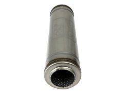 aFe MACH Force-Xp 409 SS Muffler 3in Center/Center 18in L X 5in Dia - Round Body - Image 3