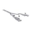 MBRP 2024+ Ford Mustang 5.0L Alum. SS 3in Cat-Back Dual Split Exhaust w/ Quad Tips (Valve Delete)