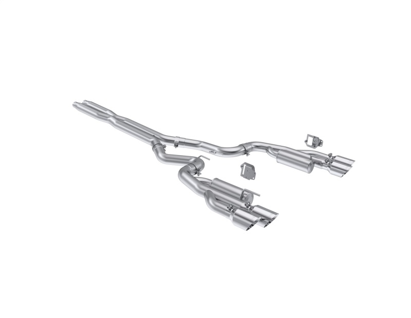 MBRP 2024+ Ford Mustang 5.0L T304 SS 3in Cat-Back Dual Split Exhaust w/ Quad Tips (Valve Delete)