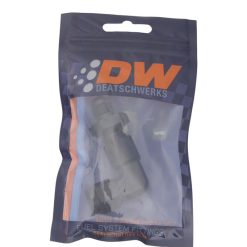 Alternative view of DeatschWerks 6AN Female Flare Swivel to 6AN Male Flare 90-Degree Bulkhead - Anodized Matte Black