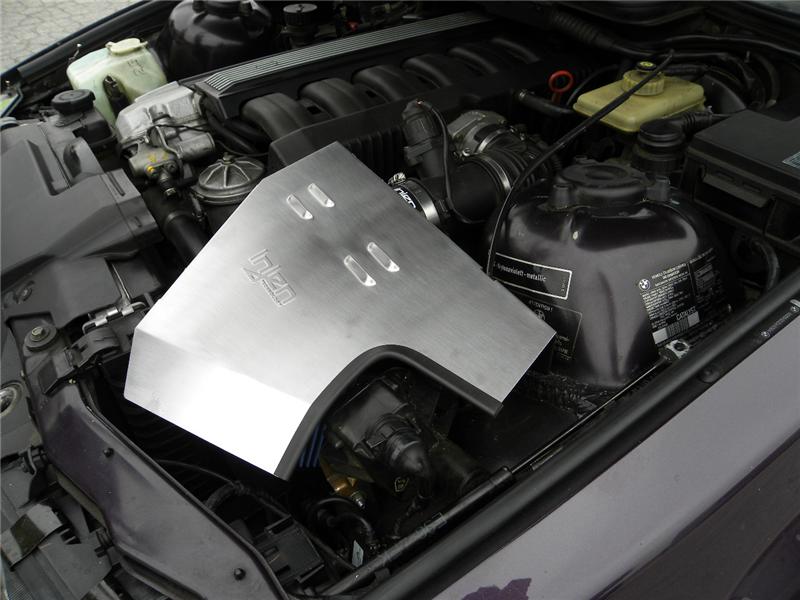 Injen 92-99 BMW E36 323i/325i/328i/M3 3.0L Polished Air Intake w/ Heat-Shield and Louvered Top Cover - Image 2