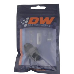 Alternative view of DeatschWerks 8AN Male Flare to 8AN Male Flare Coupler - Anodized Matte Black