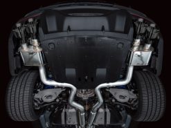 Alternative view of AWE 2024 Ford Mustang Dark Horse S650 RWD SwitchPath Catback Exhaust w/ Quad Diamond Black Tips