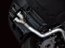 AWE 2024 Ford Mustang GT Fastback S650 RWD Track Edition Catback Exhaust w/ Quad Diamond Black Tips - Image 3