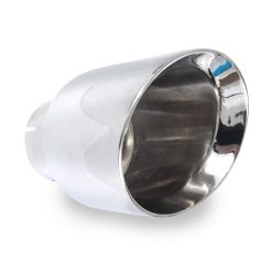 Alternative view of Stainless Works Conical Double Wall Slash Cut Exhaust Tip - 3 1/2in Body 3in