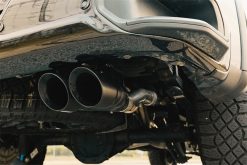 Corsa 22-23 Chevrolet Silverado 1500 Cat-Back Dual Rear Exit with Twin 4in Black Tips - Image 3