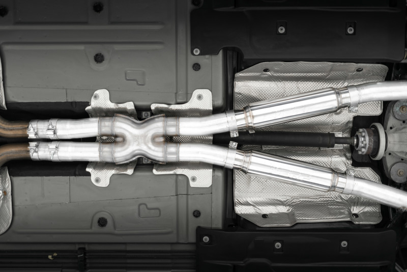 MBRP 17-Up Dodge Challenger 5.7L/6.2L/6.4L Carbon Fiber Quad Tip T304 Catback Exhaust - Image 3