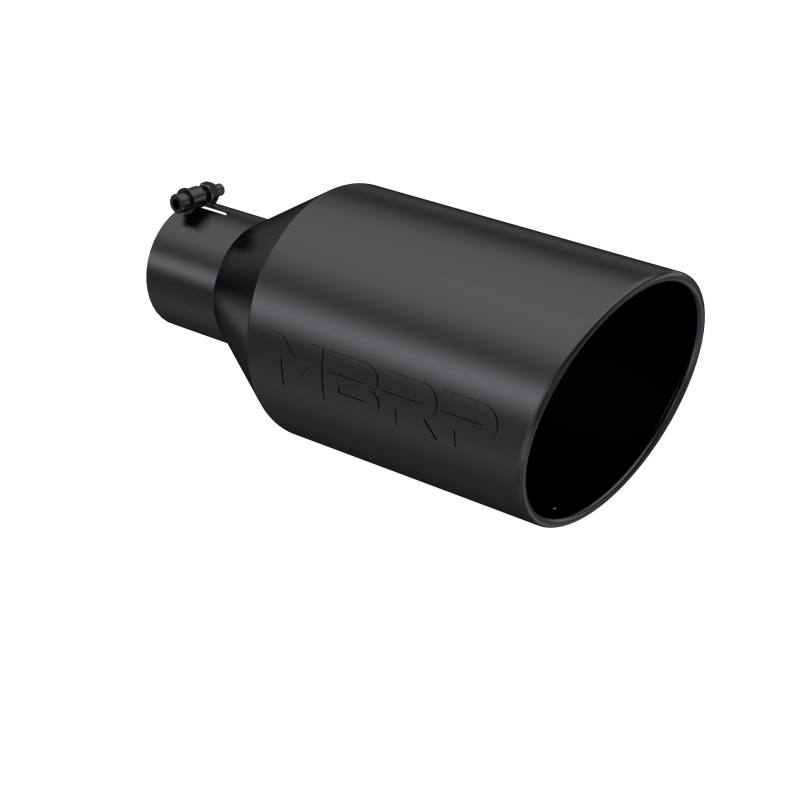 MBRP Universal Tip 8in O.D. Rolled End 4in inlet 18in length Black - Image 2