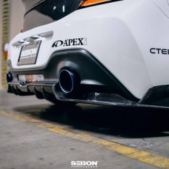 Seibon 2022+ Toyota GR86/Subaru BRZ Carbon Fiber Rear Diffuser Cover - Image 6
