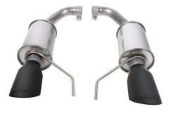 Alternative view of Roush 2024 Ford Mustang GT/EcoBoost Dual Tip Axle Back Exhaust w/ Black Tips