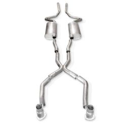 Alternative view of Stainless Works Chevy chevelle Small/Big Block 1968-72 Exhaust 2.5in Stainless Dual