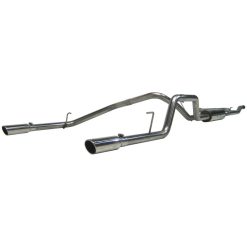 MBRP 2004-2009 Nissan Titan 5.6L EC/CC Cat Back Dual Split Rear - Image 3
