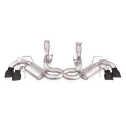 Stainless Works 20-21 Chevrolet Corvette C8 6.2L Redline Cat-Back Exhaust w/ Matte Black Tips
